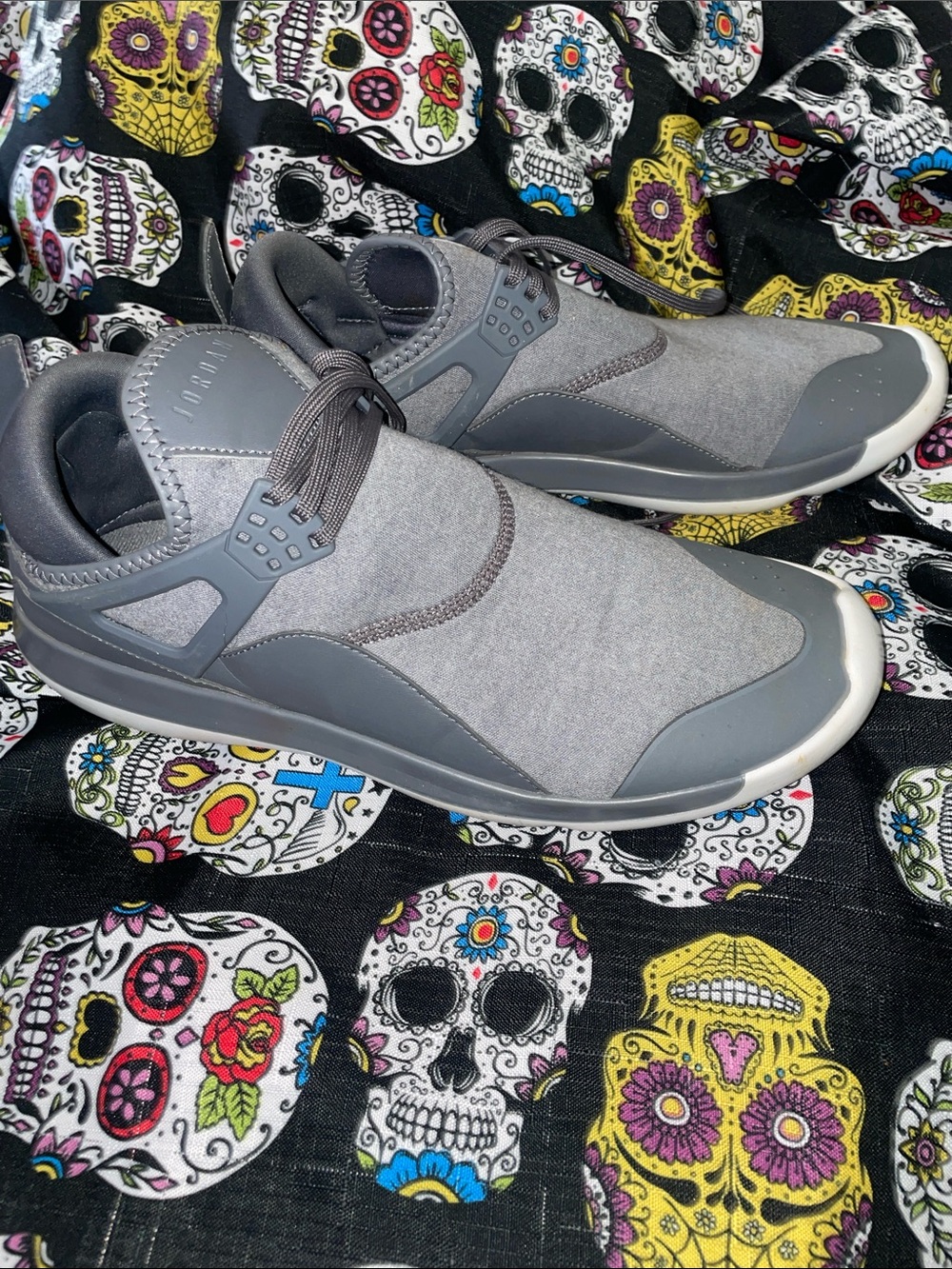 Jordan Men’s Slip-On Sneakers in Grey